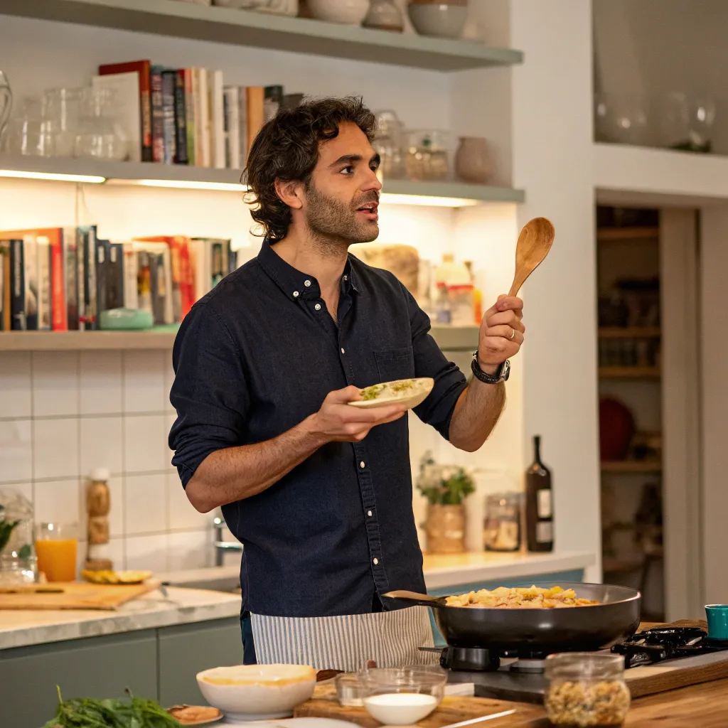 Alex sharing his culinary story