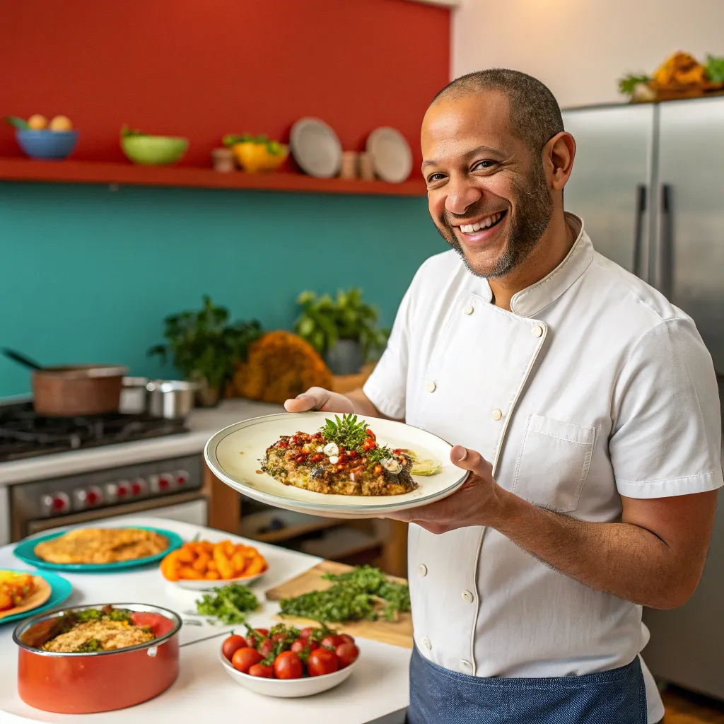 Jordan celebrating culinary success